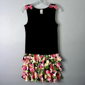 Gymboree 2011 Palm Beach Paradise Knit Tiered Sleeveless Ruffle Dress Girl's 12
